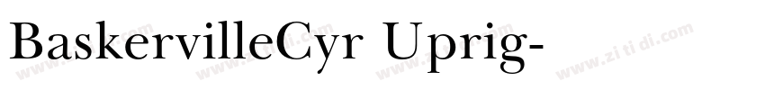 BaskervilleCyr Uprig字体转换